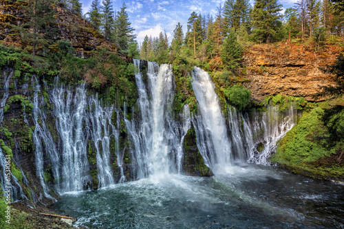 Burney Falls - a waterfall on Burney Creek  within McArthur-Burney Falls Memorial State Park  Shasta County  California