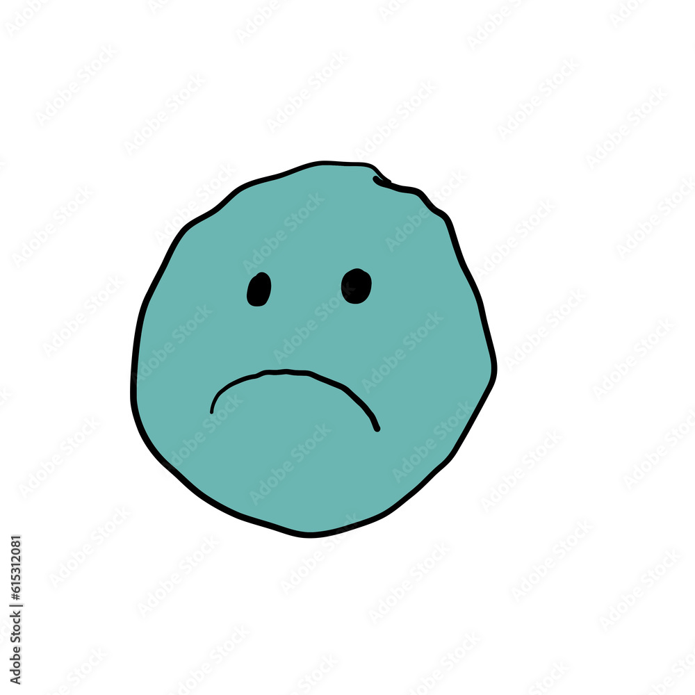 Not funny blue icon Not funny blue icon