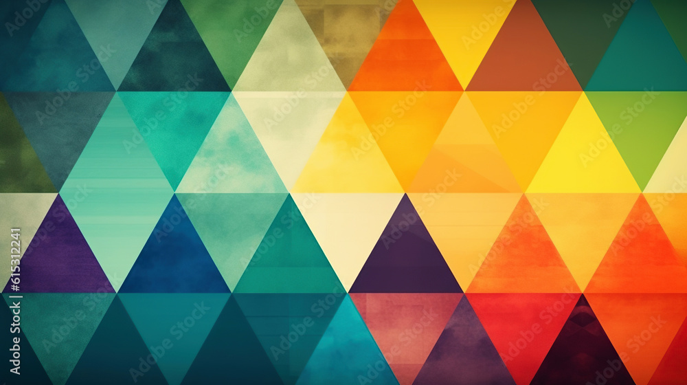 Abstract background of triangles, colors in Bauhaus style. Modern colorful mosaic background, backing Abstract background of triangles, colors in Bauhaus style. Modern colorful mosaic background, backing