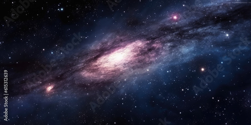 A realistic beautiful dark galaxy © aleesya