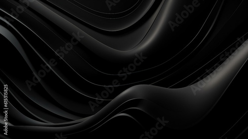 Abstract black wavy background for black friday, ai generated