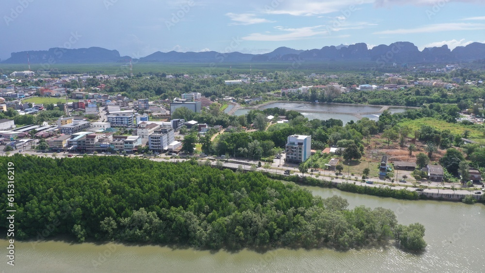 Fototapeta premium Aerial view in Krabi Thailand
