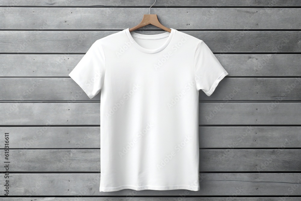 Blank white t shirt mockup Generative AI Blank white t shirt mockup Generative AI
