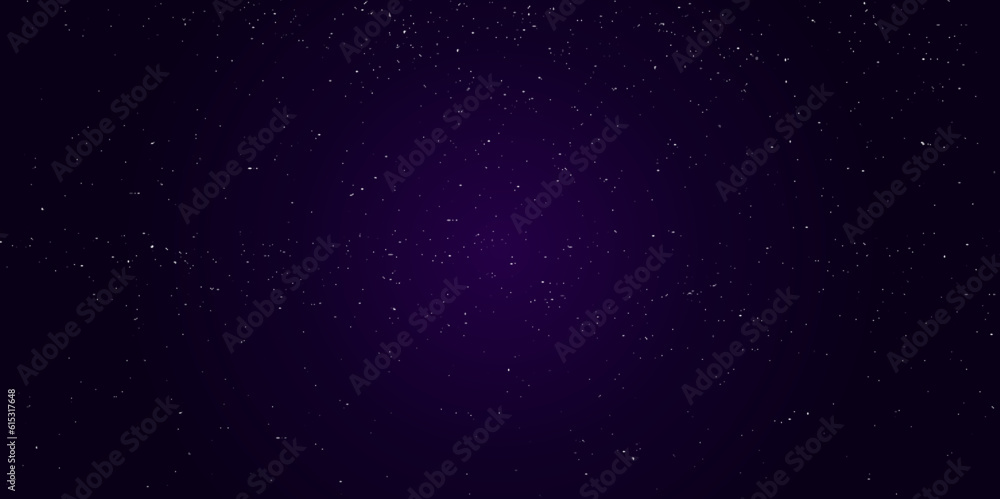Night starry sky with stars and planets suitable as background