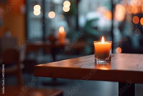 dinner setting, blurred background