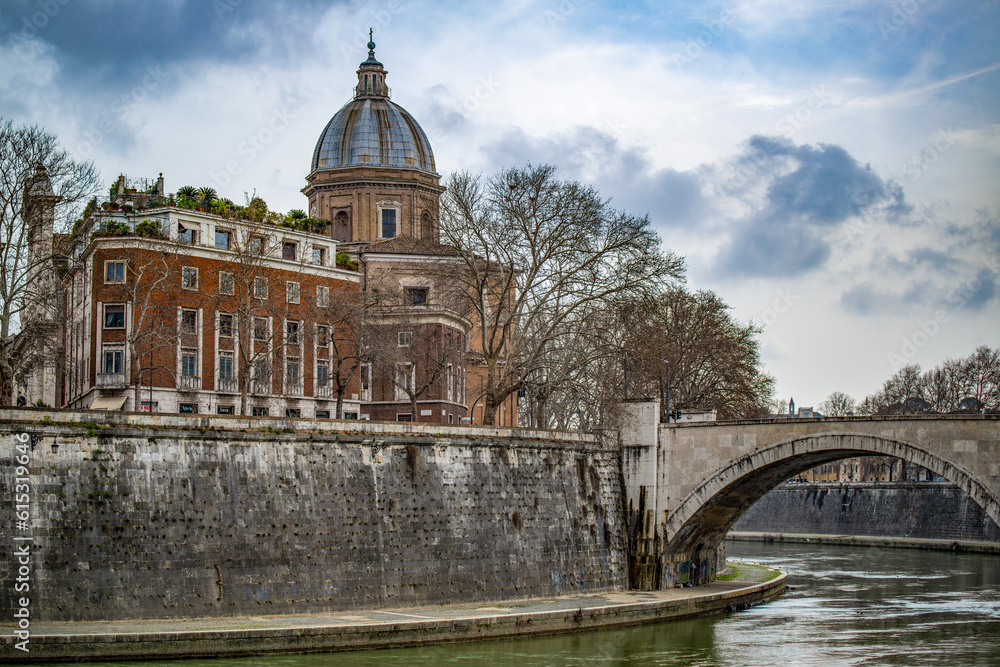 Fototapeta premium Le Tibre à Rome