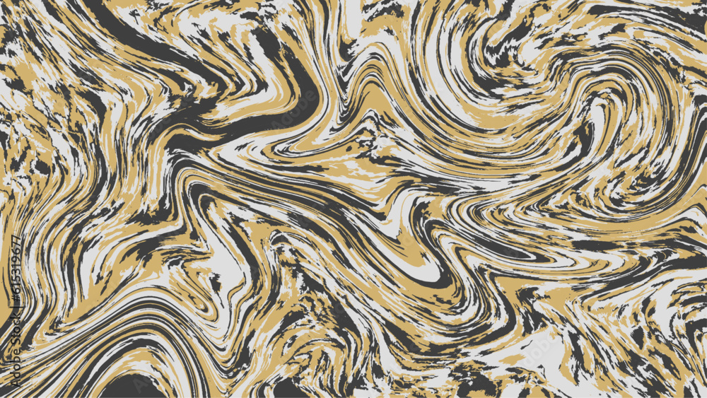 Vector abstract background Marble texture. Fluid art. Liquid mixed paint colors Gold, yellow, black and white. Colorful liquid. Wallpaper cover Vector abstract background Marble texture. Fluid art. Liquid mixed paint colors Gold, yellow, black and white. Colorful liquid. Wallpaper cover