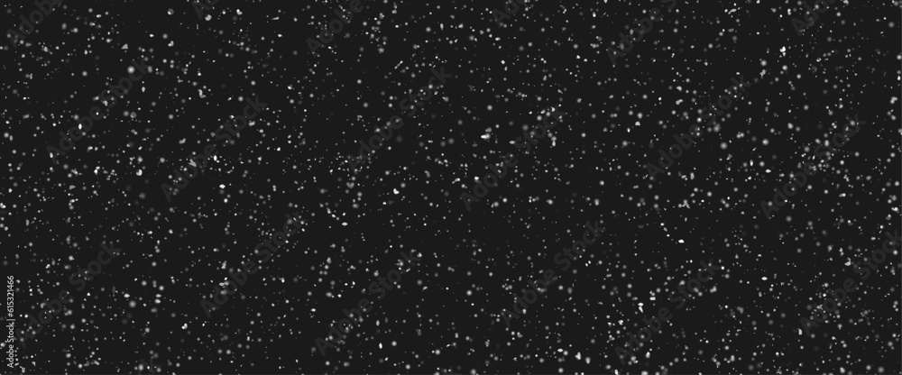 Snow blizzard on a black background. Isolated Snow blizzard on a black background. Isolated
