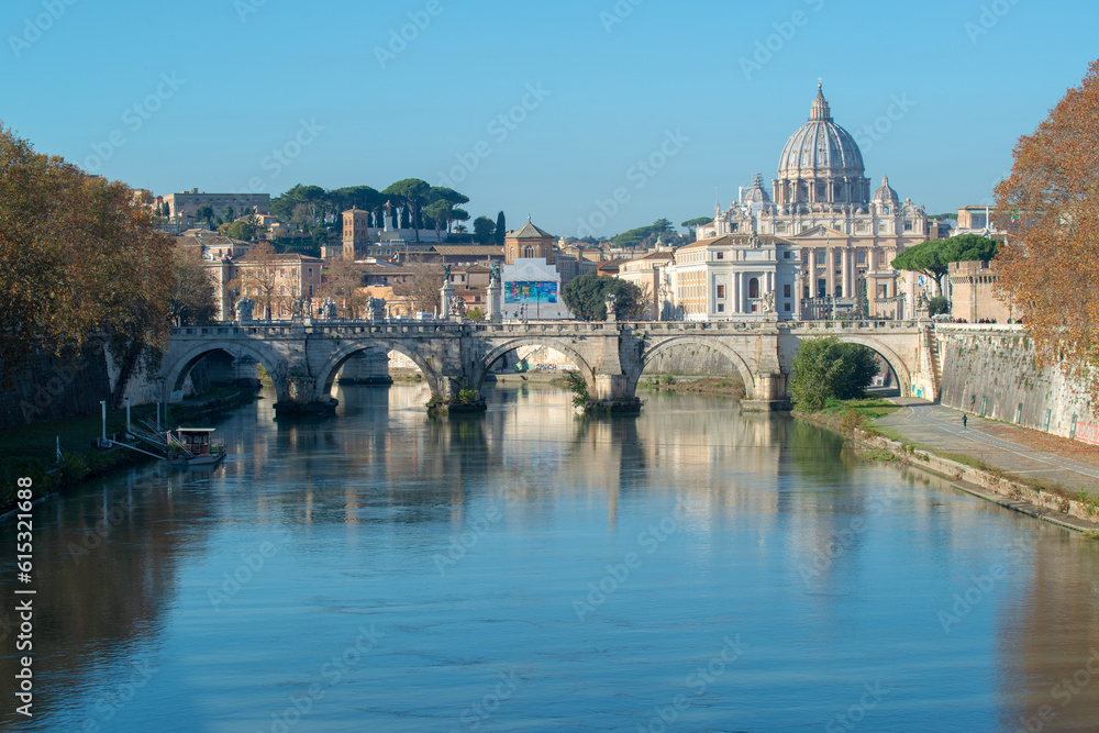 Les rives du Tibre à Rome