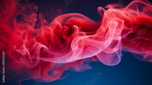 abstract smoke background the beauty of a single line of red smoke gracefully snaking through the air  Generative AI