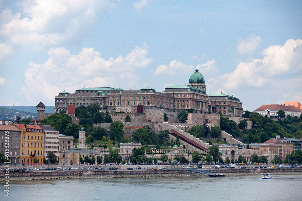 Buda Castle alongside the Danube in Budapest