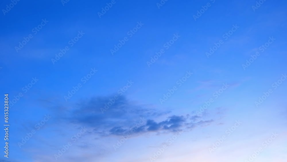 Blue sky cloud time-lapse is a video sequence that captures the movement of clouds in a clear blue sky over time. It showcases the beauty and dynamic nature of the sky. Timelapse. Nature background
Blue sky cloud time-lapse is a video sequence that captures the movement of clouds in a clear blue sky over time. It showcases the beauty and dynamic nature of the sky. Timelapse. Nature background