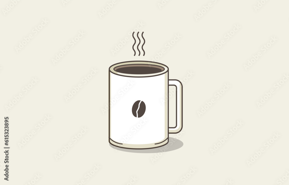 coffee cup icon vector, line sign, hot coffee coffee cup icon vector, line sign, hot coffee
