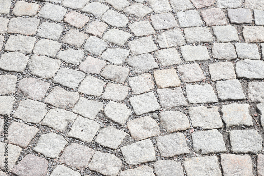 Cobblestone pavement