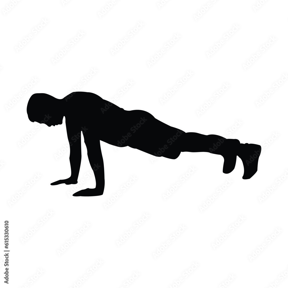 person icon doing push up vector person icon doing push up vector