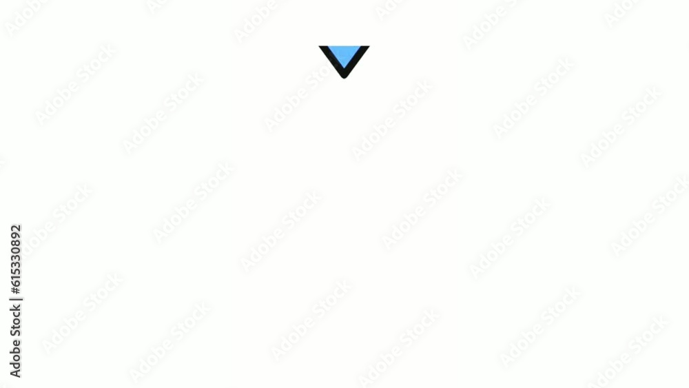 Animation Blue Arrow sign symbol on white background.motion graphics cartoon arrow pointing downside 4K animated image video overlay elements Animation Blue Arrow sign symbol on white background.motion graphics cartoon arrow pointing downside 4K animated image video overlay elements