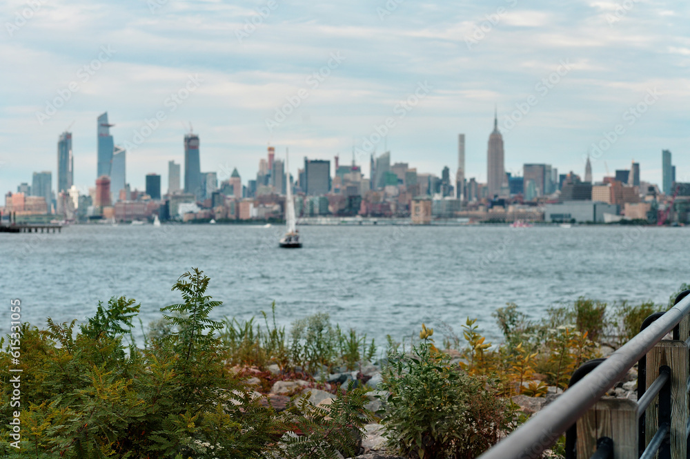 Naklejka premium New York city skyline. USA