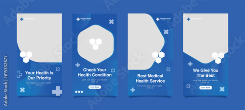 Medical Social Media Post Template, Editable Healthcare Social Media Banner Template. Social media post design free vector. Anyone can use This Design Easily,Banner,Poster,Instagram story	