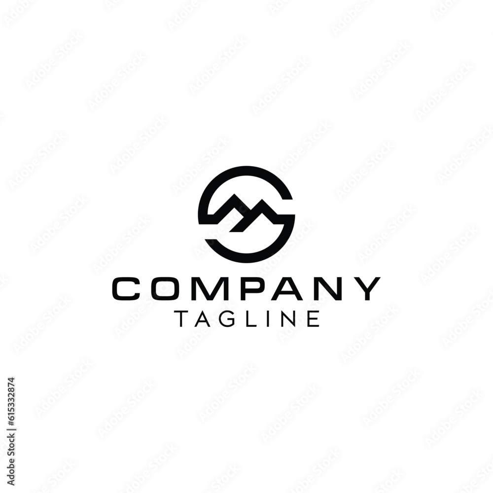 Creative modern elegant trendy unique artistic black and white color MS SM M S initial. Design Using Letters S M Creative modern elegant trendy unique artistic black and white color MS SM M S initial. Design Using Letters S M