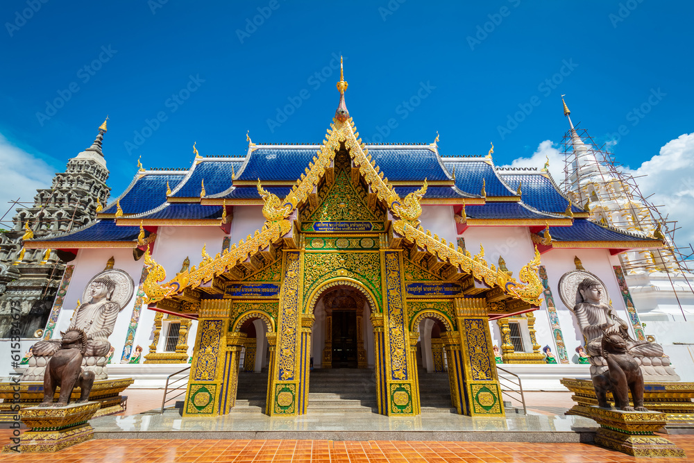 Fototapeta premium Wat Ban Den temple or Wat Den Sa Lee Si Muang Gan at Chiang Mai, Thailand