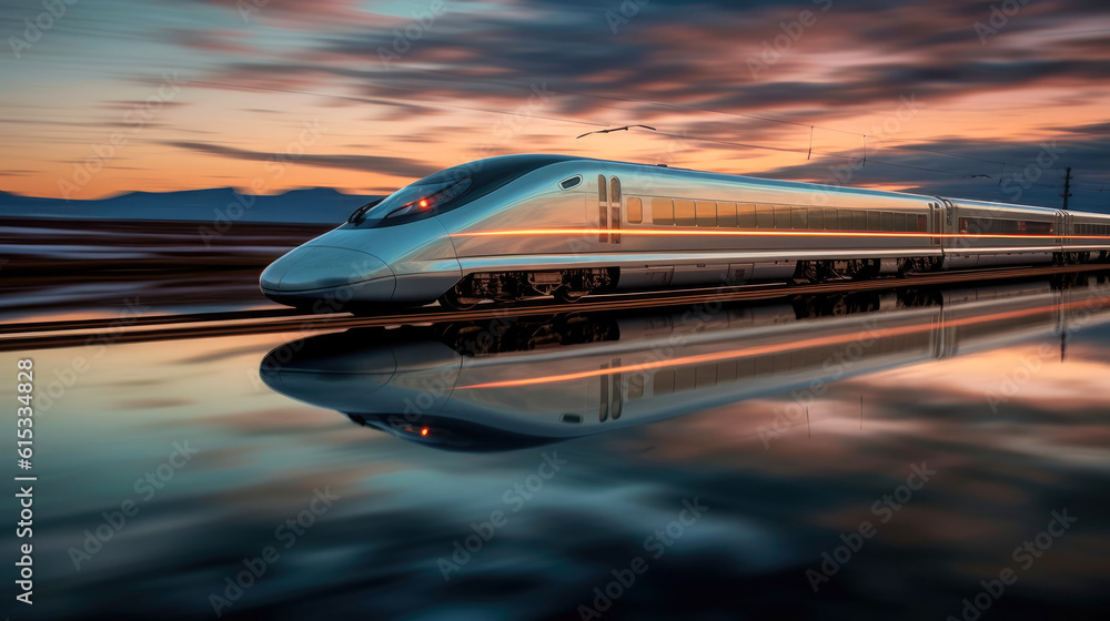 High speed train. Generative AI High speed train. Generative AI