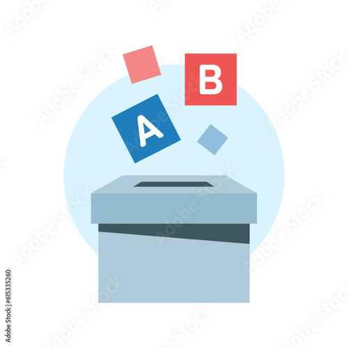 election, choice, vote, poll for survey concept illustration flat design vector eps10. graphic element for landing page ui, icon, infographic