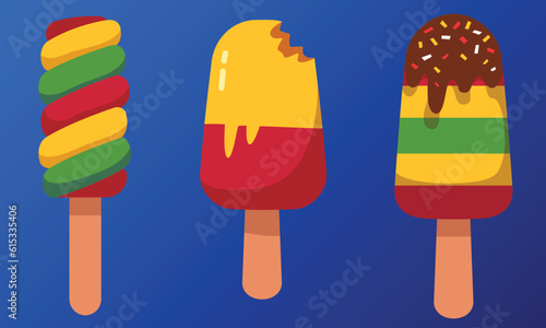 ice cream on a stick