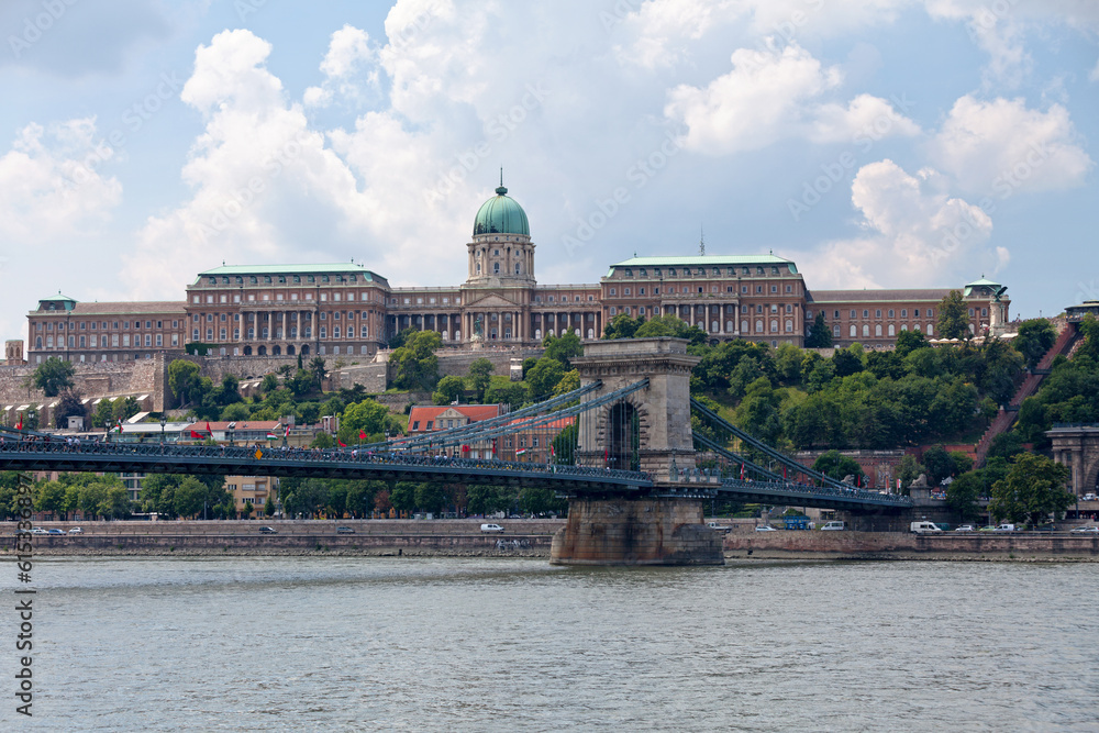 Buda Castle alongside the Danube in Budapest Buda Castle alongside the Danube in Budapest