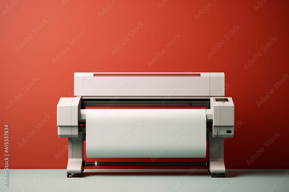 Large format printer mockup. Generate Ai Large format printer mockup. Generate Ai