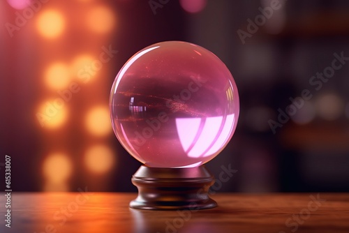 Magic fortune glass ball. Generate Ai