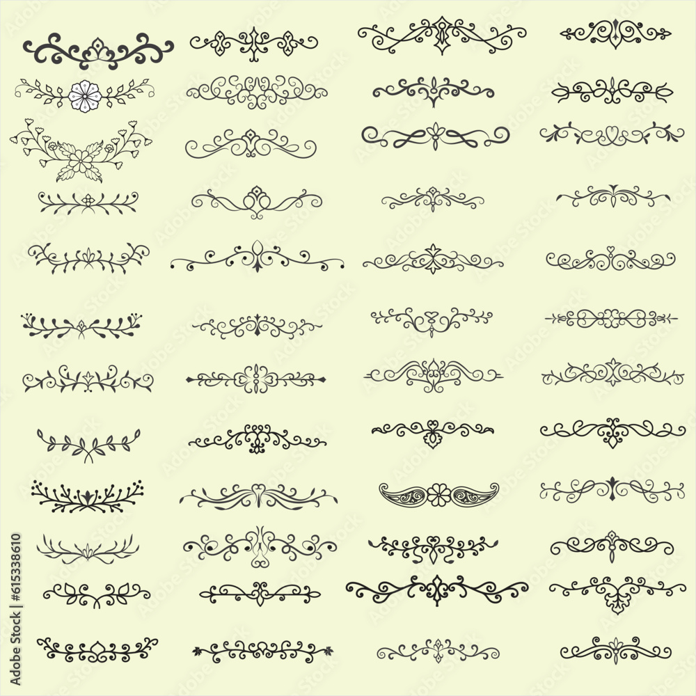 Vector illustration graphic elements for design, Swirl elements decorative illustration Vector illustration graphic elements for design, Swirl elements decorative illustration