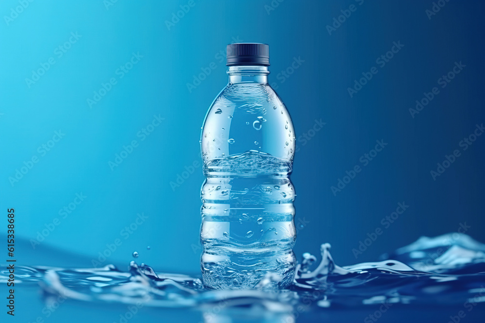 Plastic bottle of drinking still water, packaging template Plastic bottle of drinking still water, packaging template
