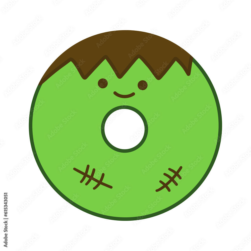 Zombie Halloween Donut Zombie Halloween Donut