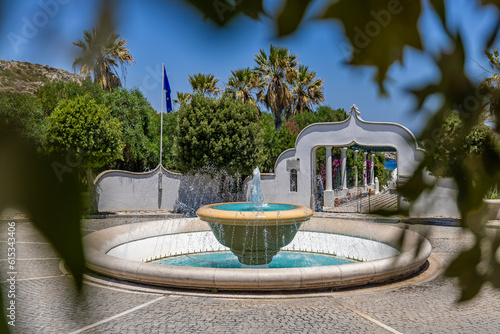 Beautiful complex of Kallithea Springs located at the bay of Kallithea Rhodes Greece