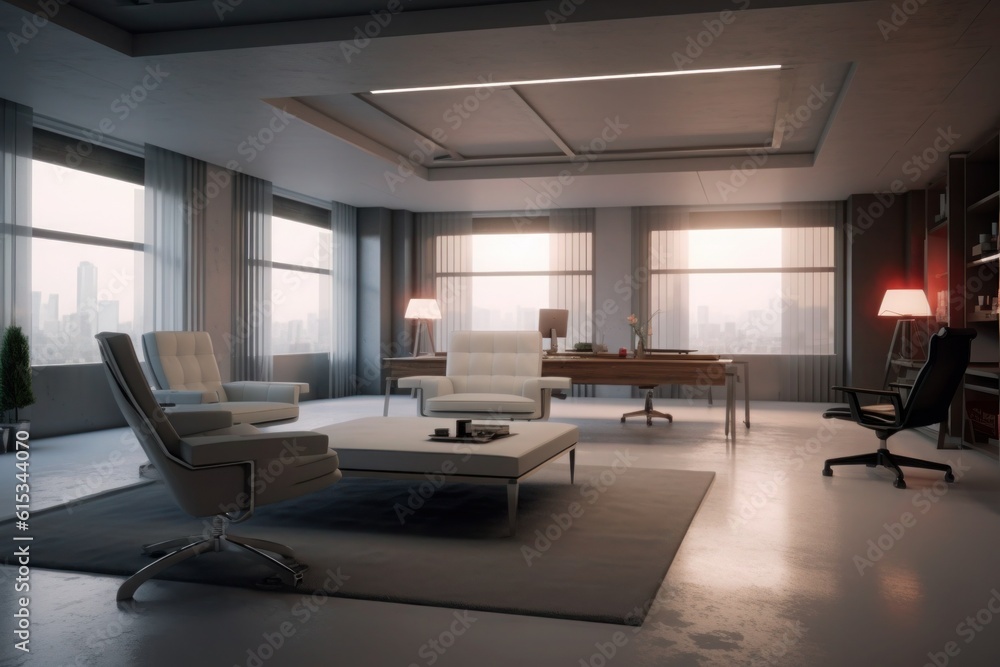a modern simple interior office, ultra realistic, less noice, empty no person, 32K uhd, generative ai a modern simple interior office, ultra realistic, less noice, empty no person, 32K uhd, generative ai