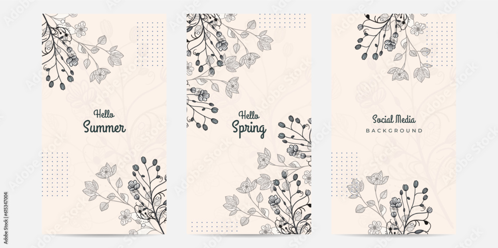 Vector summer sale banner creative background summer spring floral flower colourful colorful social media template