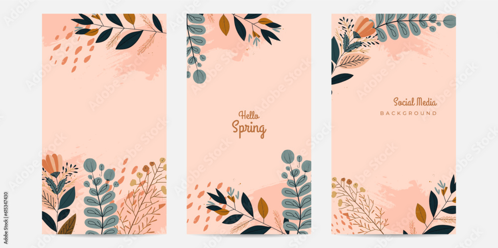 Vector summer sale banner creative background summer spring floral flower colourful colorful social media template