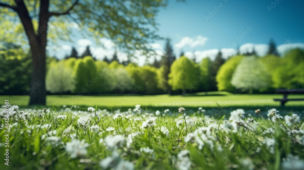 Blur park garden tree in nature background Blur park garden tree in nature background