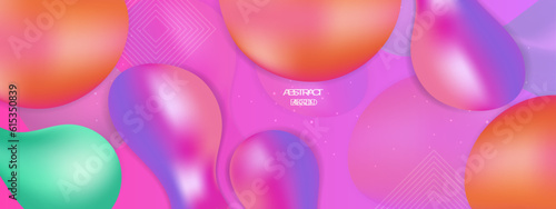 Vector abstract colorful colourful gradient background with fluid shapes