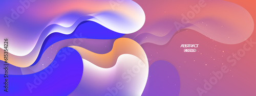 Vector abstract colorful colourful gradient background with fluid shapes