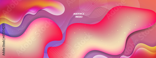 Vector modern colorful colourful abstract background with fluid shapes