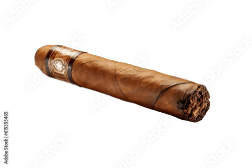 Cigar Isolated on a Transparent Background. AI photo