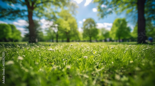 Blur park garden tree in nature background