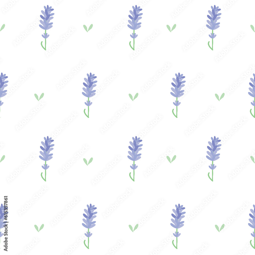 vector seamless summer floral pattern lavender vector seamless summer floral pattern lavender