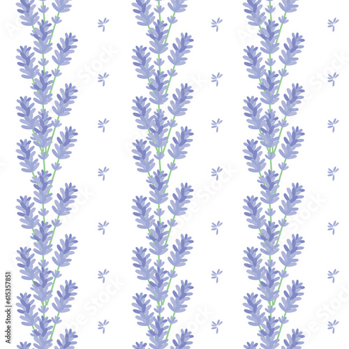 vector seamless summer floral pattern lavender 