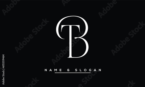 BT,  TB,  B,  T  Abstract  Letters Logo  Monogram