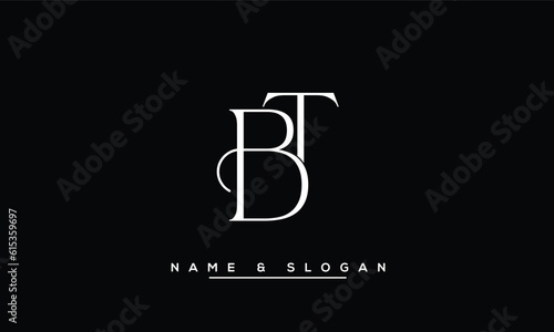 BT,  TB,  B,  T  Abstract  Letters Logo  Monogram