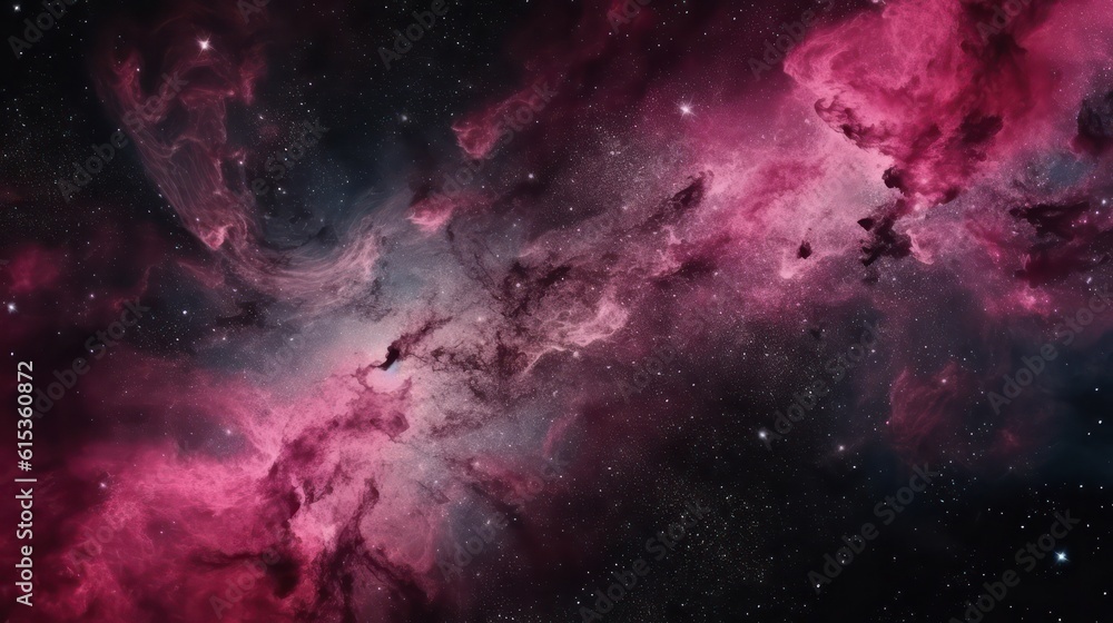 Abstract pink galaxy space background, colorful cosmos universe backdrop