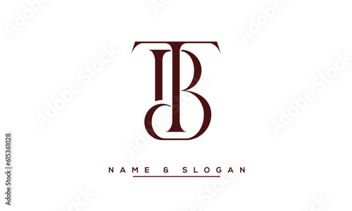 BT,  TB,  B,  T  Abstract  Letters Logo  Monogram