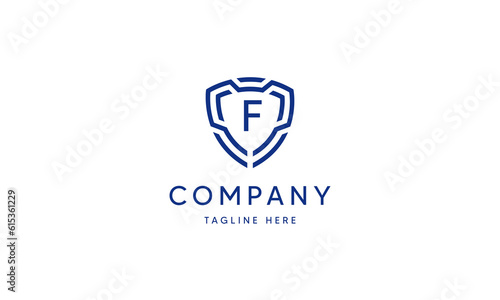 Free Download Shield Logo Blue Tech Modern IT - GFXLoad